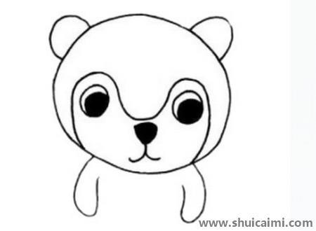 狐猴儿童简笔画