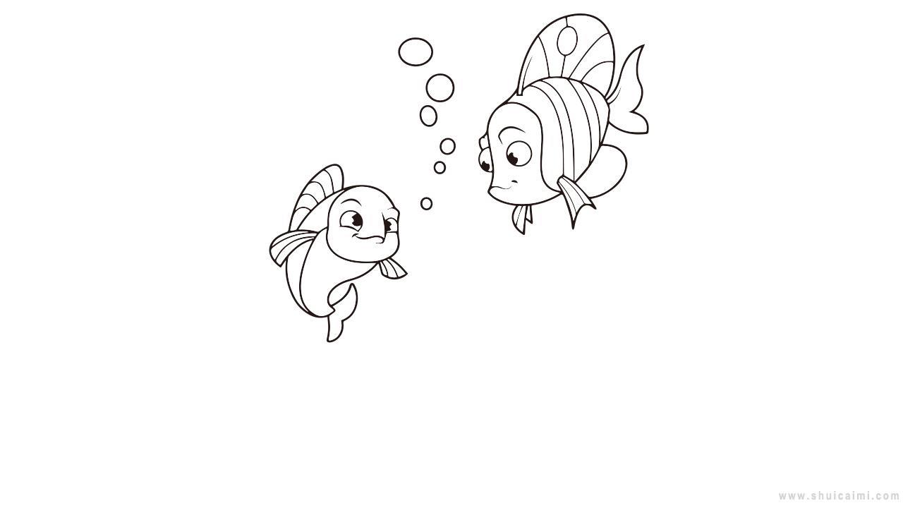 海底世界动物简笔画怎么画 海底世界动物简笔画图片大全