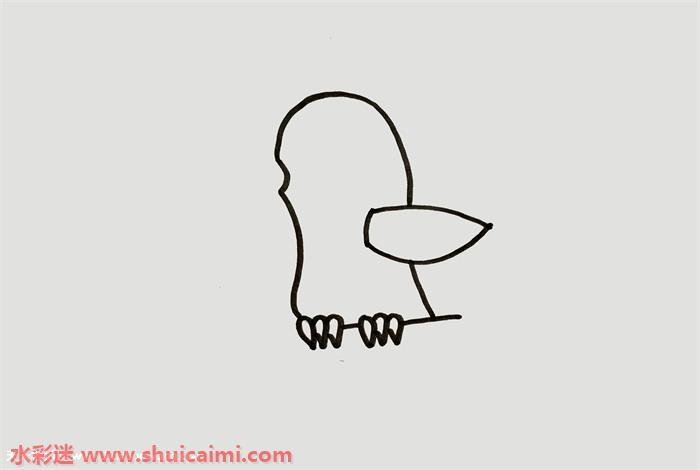 黄鹂简笔画怎么画彩色