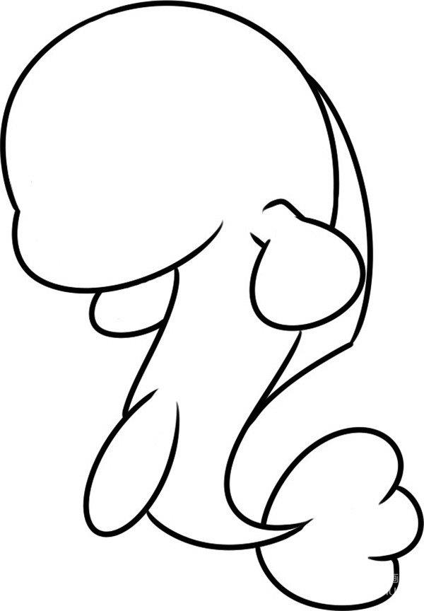 乖巧的大鲵的简笔画怎么画 乖巧的大鲵简笔画简单