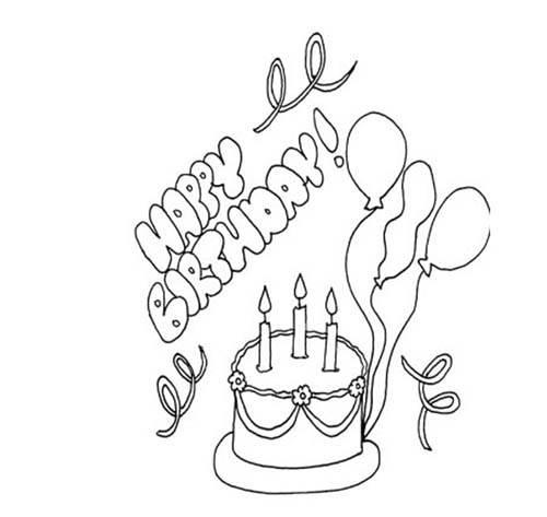生日简笔画 生日简笔画手绘