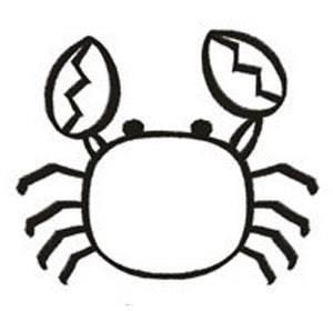 简笔画螃蟹 简笔画螃蟹图片