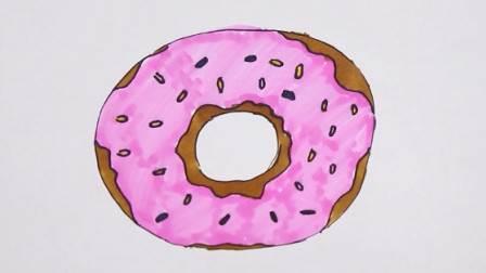 甜甜圈简笔画 甜甜圈简笔画图片