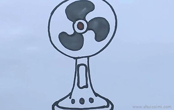 电风扇儿童画怎么画 电风扇简笔画顺序