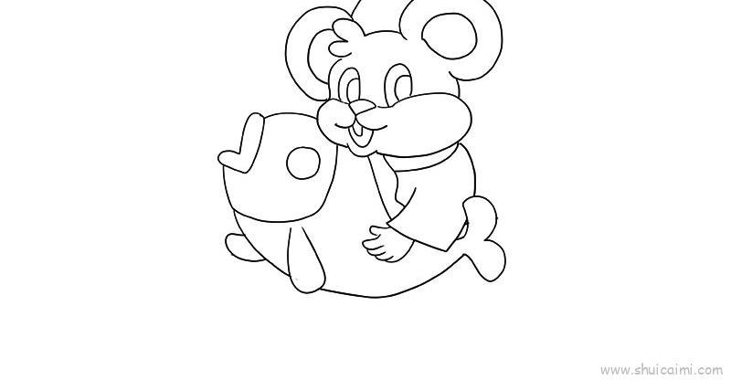 老鼠年年有余儿童画怎么画 老鼠年年有余简笔画顺序