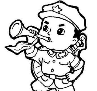 红军简笔画 红军简笔画简单又漂亮