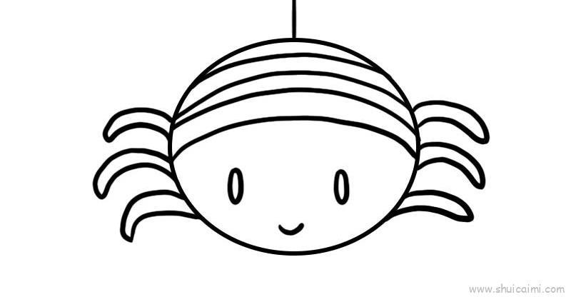 蜘蛛儿童画怎么画 蜘蛛简笔画图片