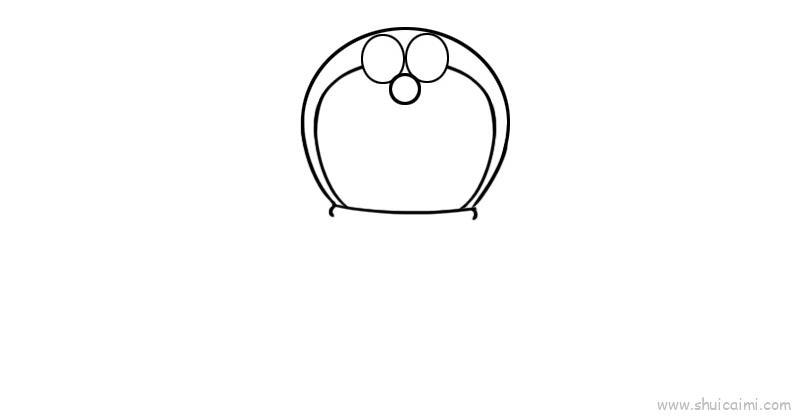 多拉a梦儿童画怎么画 多拉a梦简笔画图片