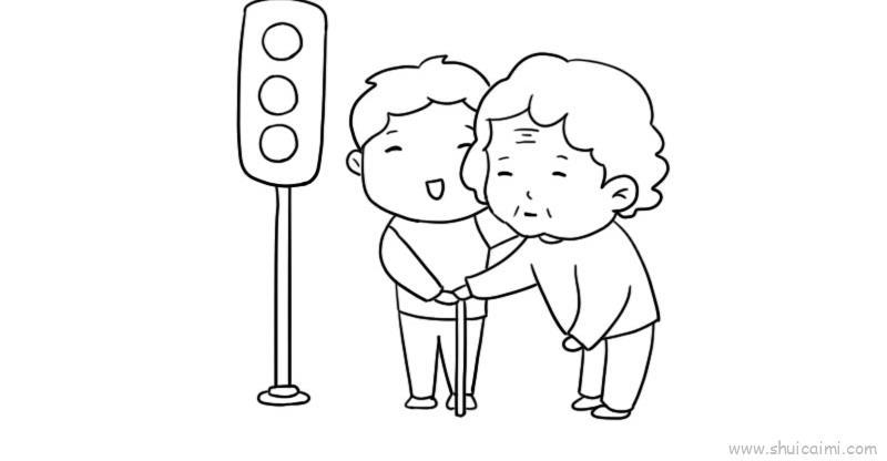 志愿服务儿童画怎么画 志愿服务简笔画好看