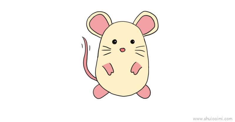 粉粉儿童画怎么画 粉粉简笔画顺序