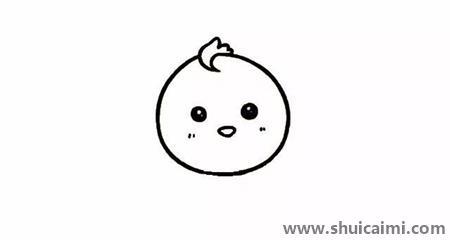 可爱的小鸡儿童简笔画