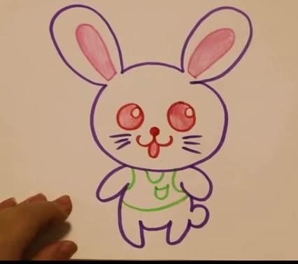 小白兔简笔画 小白兔简笔画彩色