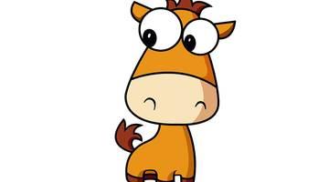 简笔画马 简笔画马的画法最简单