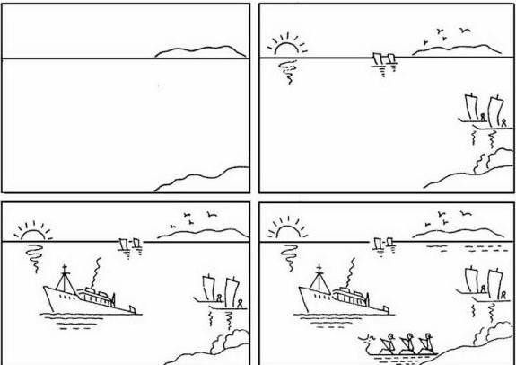 海上日出简笔画 海上日出简笔画怎么画