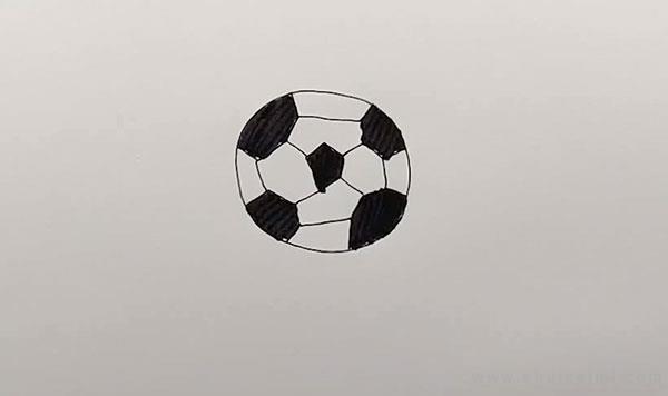 足球简笔画怎么画 足球简笔画图片大全