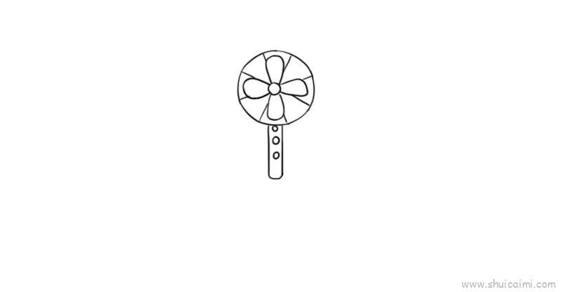 电风扇儿童画怎么画 电风扇简笔画图片