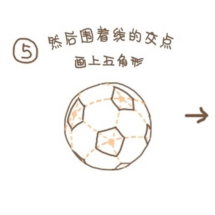 世界杯足球教程简笔画 世界杯足球简笔画