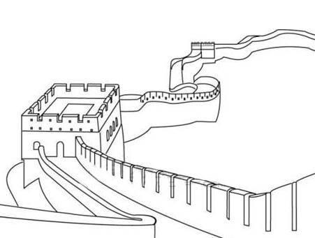 长城简笔画图片 长城简笔画图片大全画有颜色