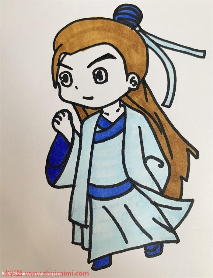 古风男生侧脸怎么画 男生侧脸简笔画步骤图