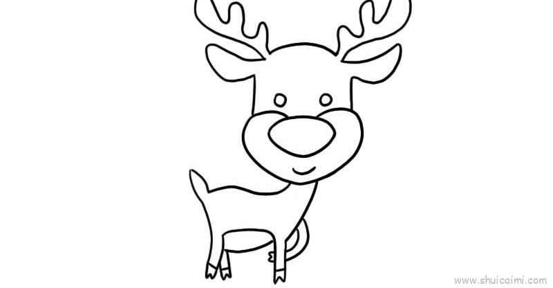 麋鹿儿童画怎么画 麋鹿简笔画步骤