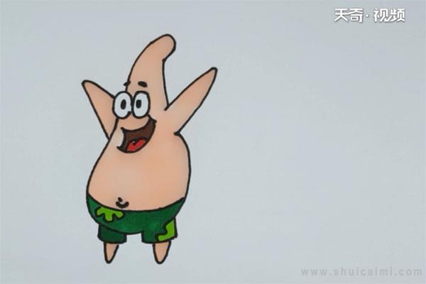 派大兴简笔画怎么画 派大兴简笔画顺序