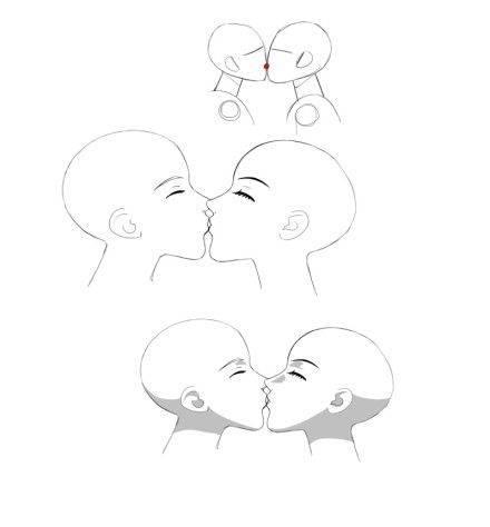 吻的简笔画图片大全 吻的简笔画怎么画