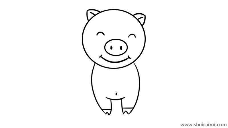 猪简笔画怎么画 猪简笔画好看