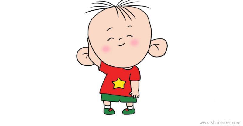 胡图图儿童画怎么画 胡图图简笔画画法