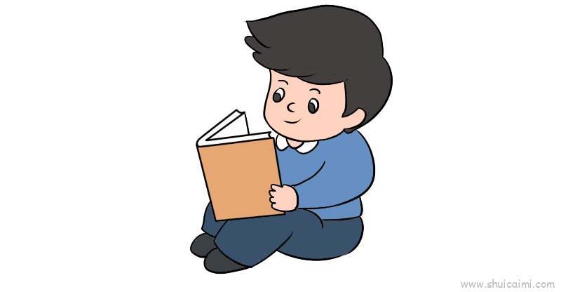 以读书为主题儿童画怎么画 以读书为主题简笔画画法