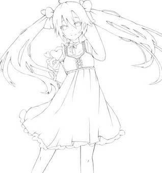 可爱女孩简笔画 可爱女孩简笔画卡通