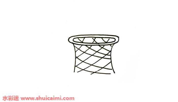 篮球架怎么画 篮球架简笔画简单好看带颜色