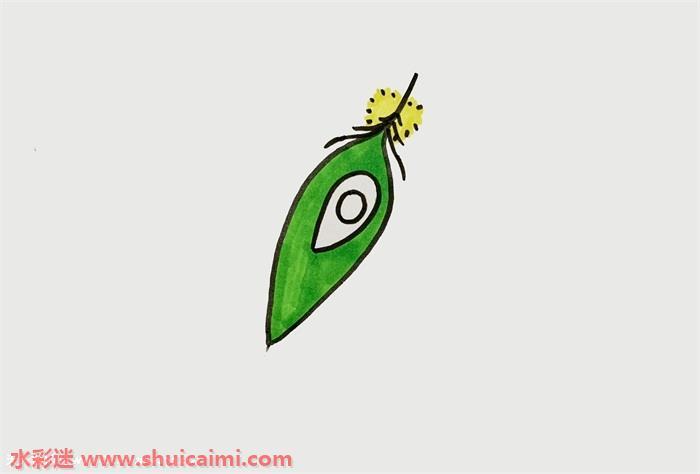 孔雀羽毛怎么画 孔雀羽毛简笔画步骤图