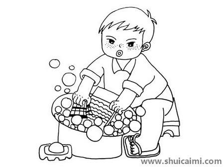 小男孩儿童简笔画图片大全
