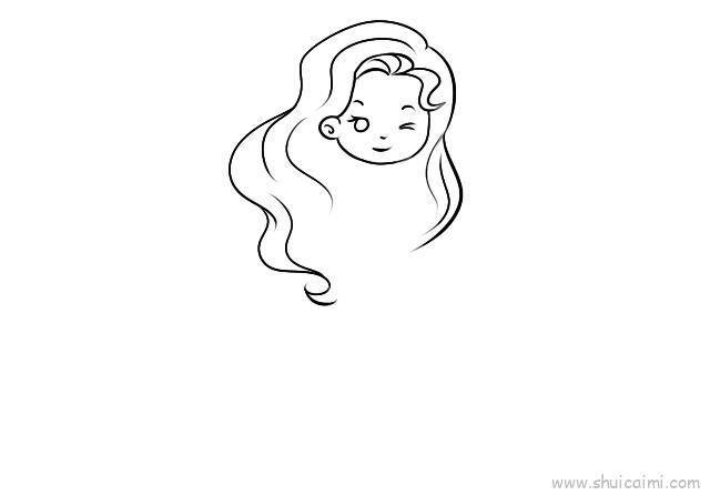 美人鱼儿童画怎么画 美人鱼简笔画顺序
