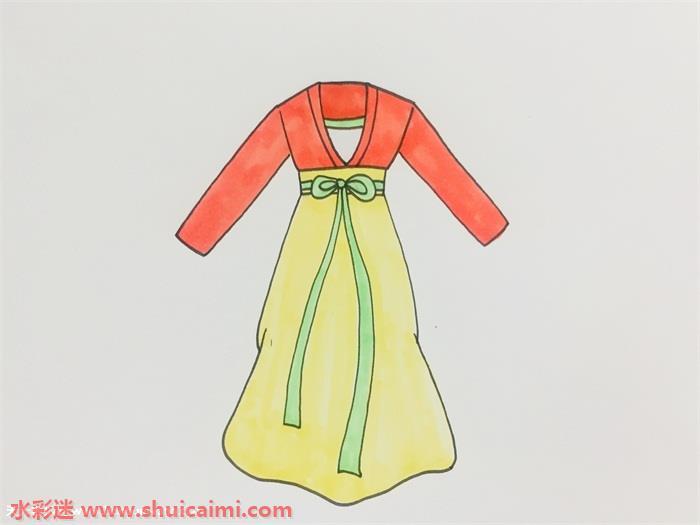 古装裙子怎么画 古装裙子简笔画画法