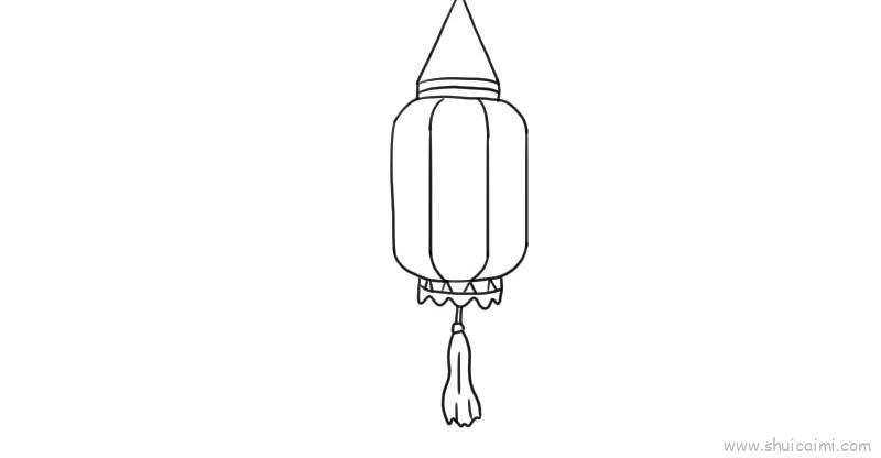 元宵灯笼儿童画怎么画 元宵灯笼简笔画画法
