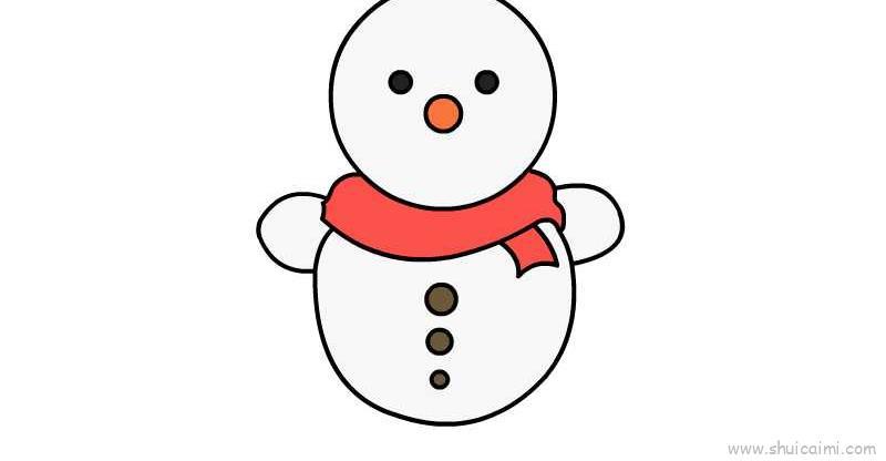以冬天为主题儿童画怎么画 以冬天为主题简笔画步骤