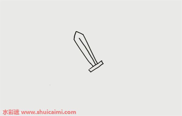 一柄剑怎么画？图解剑简笔画教程