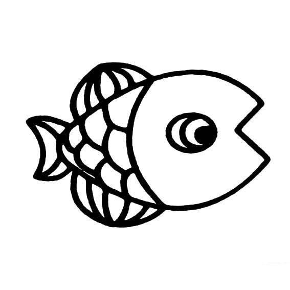小鱼简笔画 小鱼简笔画简单又可爱