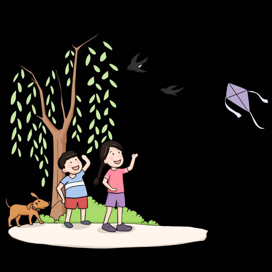 放风筝简笔画 放风筝简笔画儿童画