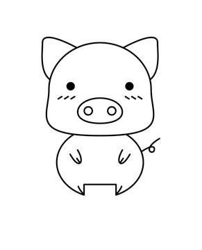 简笔画猪 简笔画猪可爱