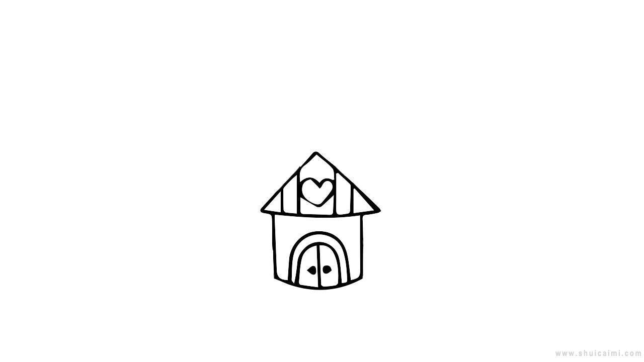 公主城堡简笔画怎么画 公主城堡简笔画简单又好看