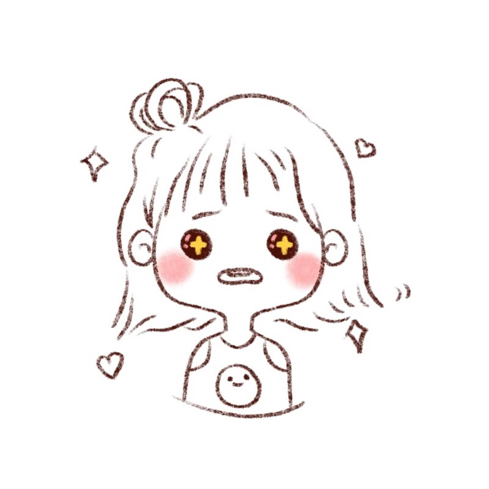 可爱简笔画手绘女孩 可爱简笔画手绘女孩丸子头