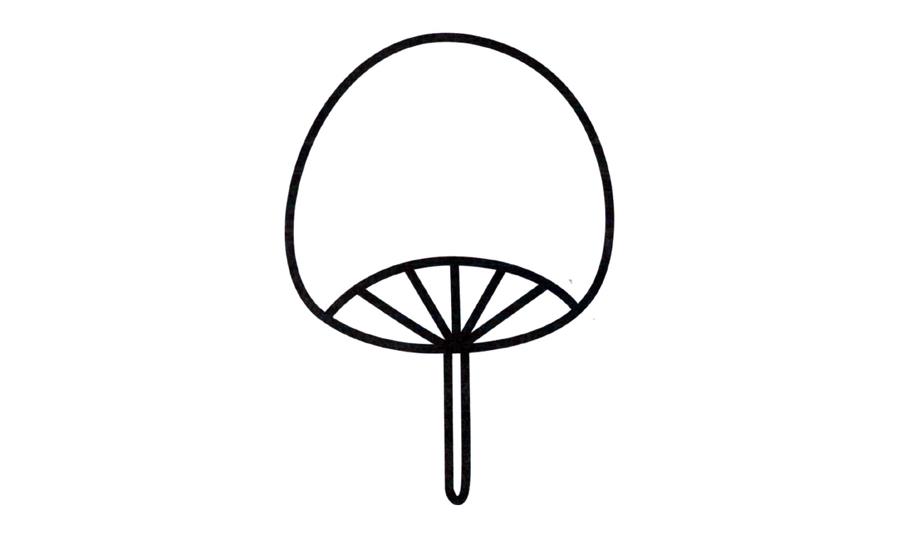 扇子的简笔画怎么画又简单又可爱（儿童扇子画图片大全）