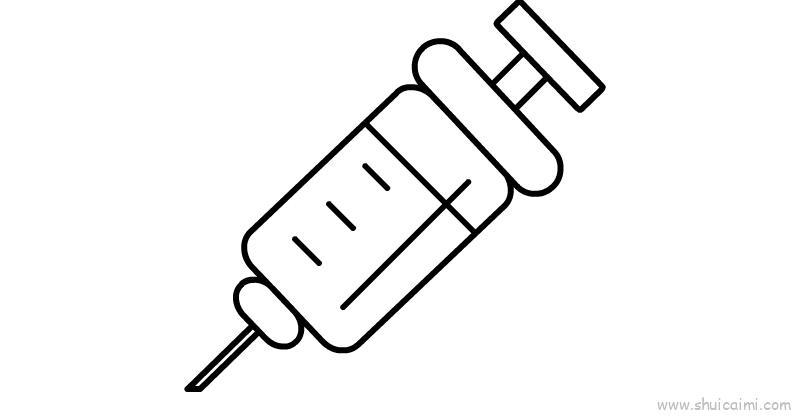 医用针儿童画怎么画 医用针简笔画好看
