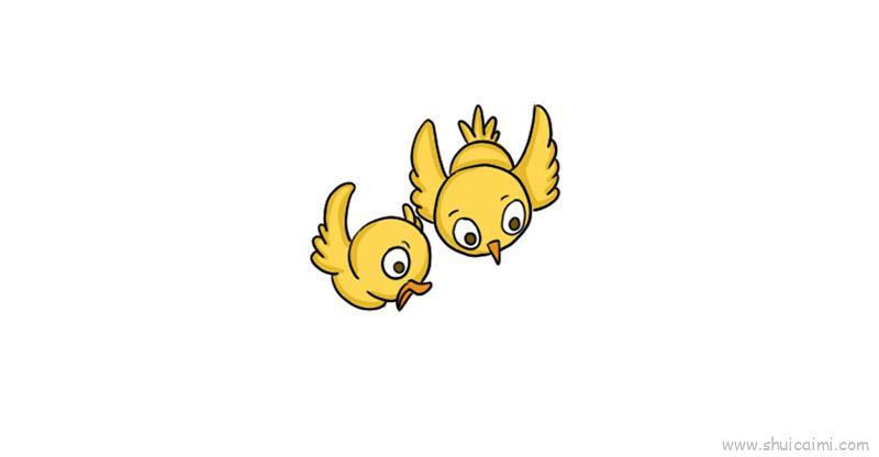 小鸟儿童画怎么画 小鸟简笔画好看