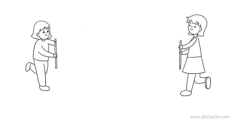 武汉加油图儿童画怎么画 武汉加油图简笔画简单