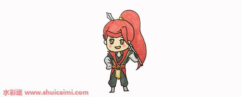 火柴人韩信怎么画 王者荣耀韩信简笔画简单