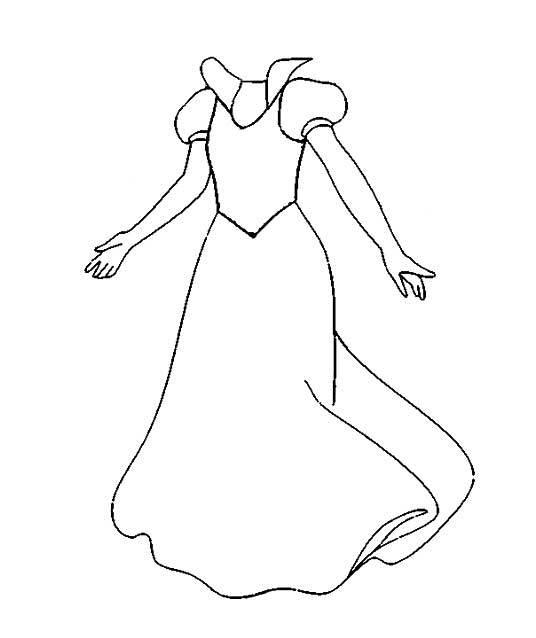 连衣裙简笔画 连衣裙简笔画图片大全
