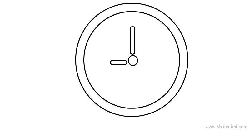 钟表儿童画怎么画 钟表简笔画简单